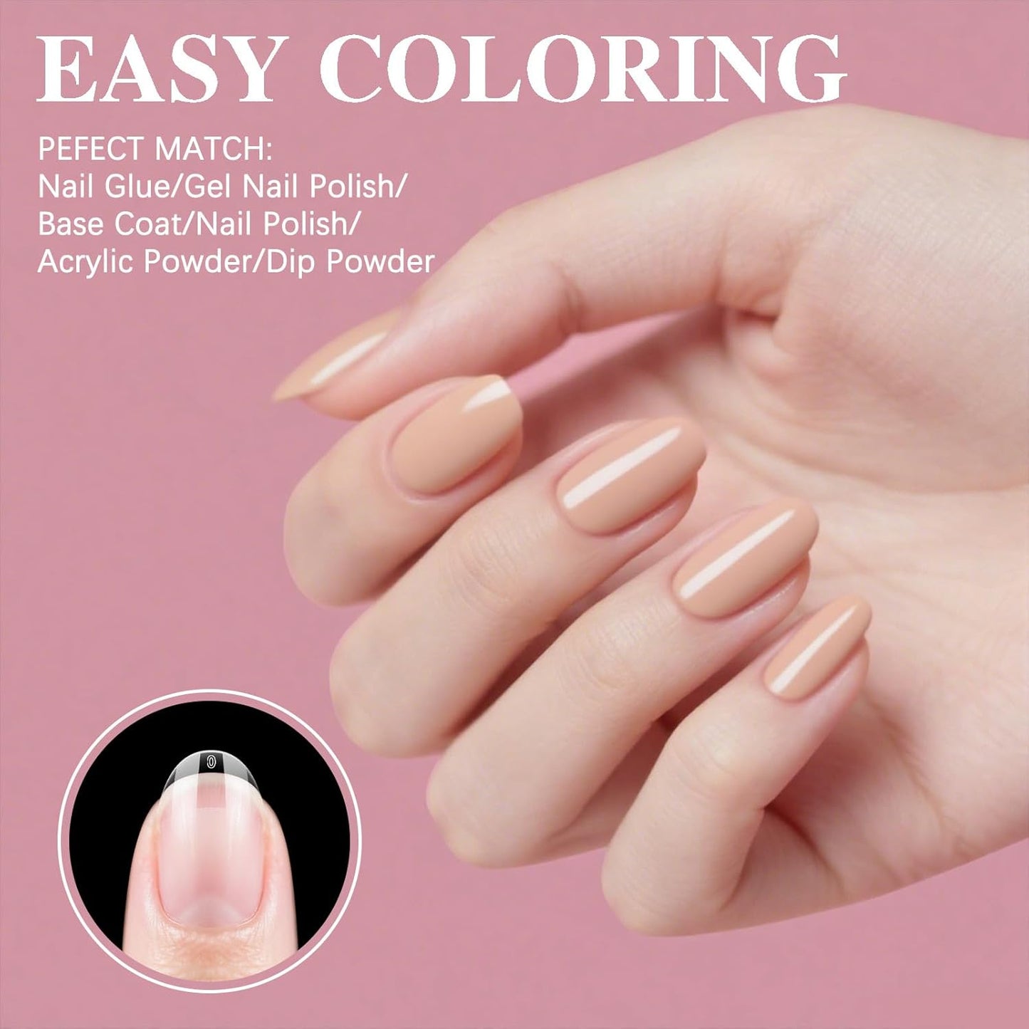 Short Oval Round Nail Tips, SSWSBYKE 300pcs Gel Acrylic Nail Tips for Full Cover Pre-Shaped Fake Nails Tips Half Matte Press On Nails for Extension Home DIY Salon 15 Sizes-BrightBean Baby