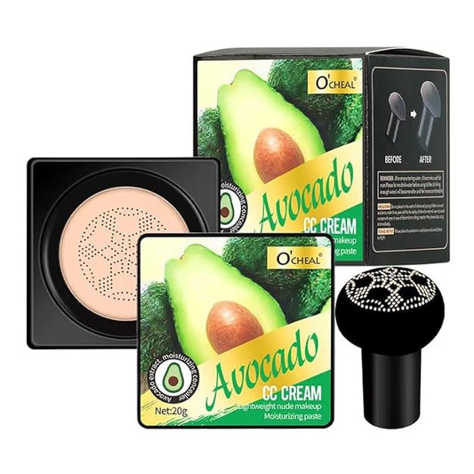 Mushroom Head Air Cushion BB Cream Foundation Cream for Face Makeup Concealer Cushion for Face Comestics Make Up Cushion Compact Ivory-BrightBean Baby