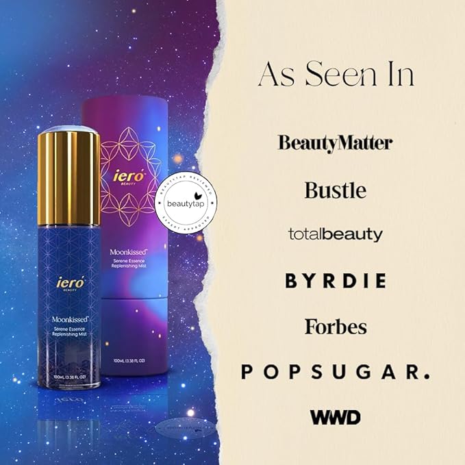 ieró Beauty Lavender, Chamomile & Frankincense Replenishing Facial Mist | Hydrating Toner | Calming, Restorative Hydrolat Essence | Strengthens Skin Barrier & Soothes Redness | Non-Comedogenic, Vegan-BrightBean Baby