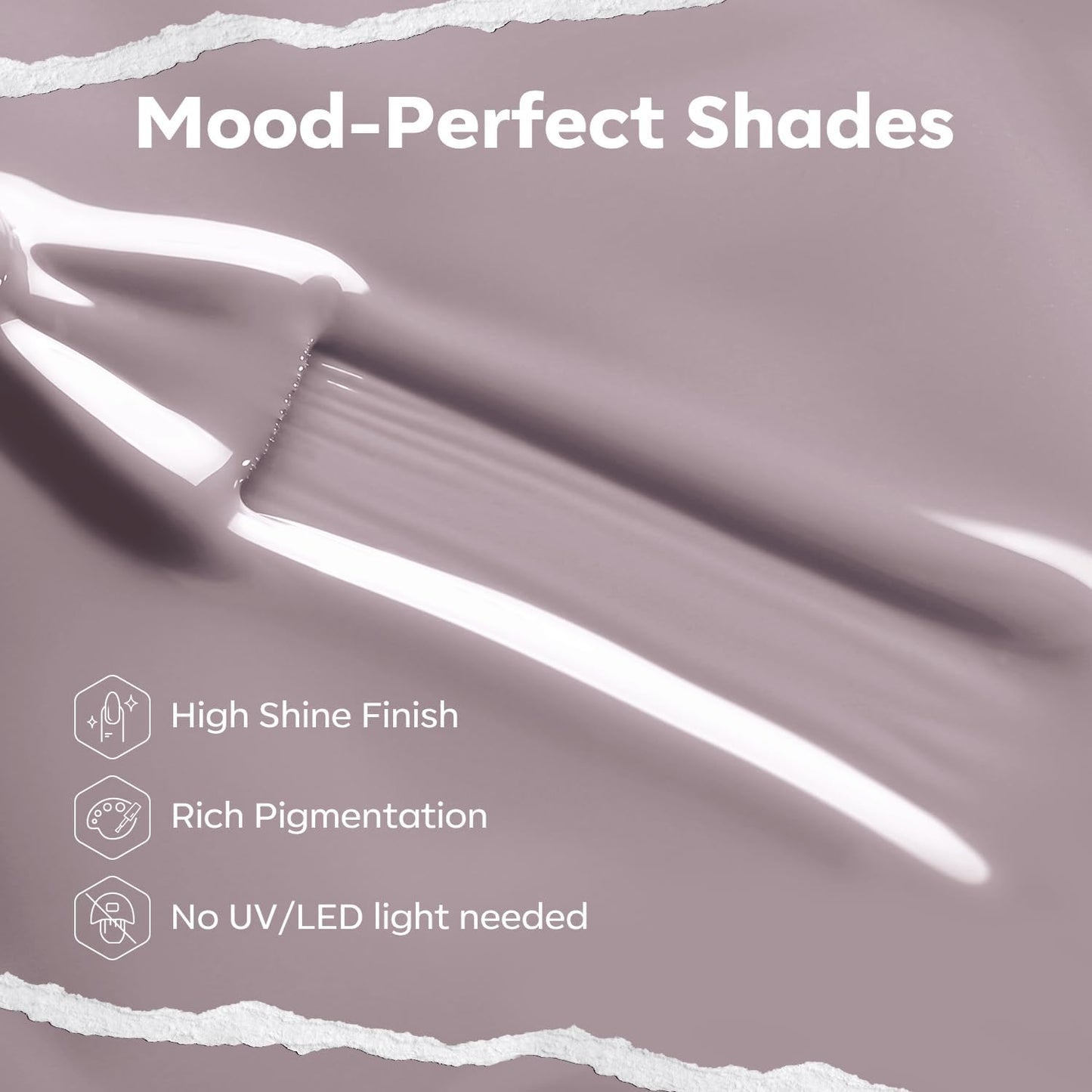 modelones Gray Nail Polish, Light Grey 15 ml Quick Dry Nail Lacquer Strengthener Long Last Shine Fingernail Toe Nail Art DIY Home Travel Manicure Gift for Women Girls 0.5 Fl Oz-BrightBean Baby