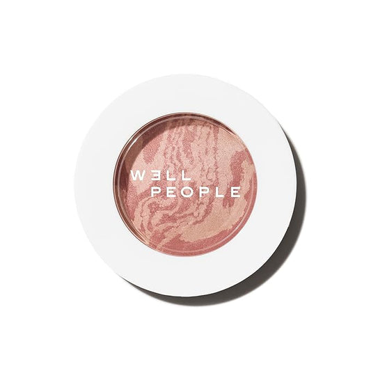 Well People Superpowder Blush Powder, Hydrating Powder Blush For Adding A Pop Of Cheek Color, Lightweight Formula, Vegan & Cruelty-free, Hazelnut Harvest-BrightBean Baby