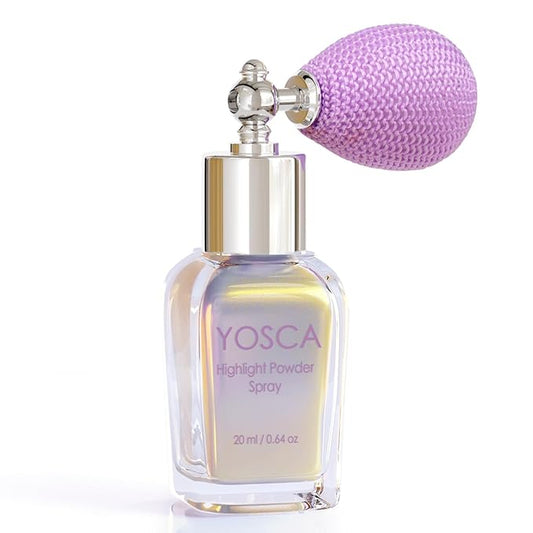 Highlighter Powder Spray, 20ML Cosmetic Grade High Gloss Body Shimmer Powder Fairy Dust Highlighter Sparkle Face Makeup Setting Magic Diamond Glitter Spray Shimmer Face Body Skin Hair Clothes-BrightBean Baby