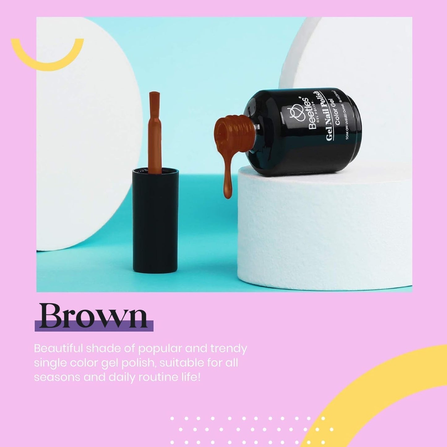 Beetles Burgundy Red Gel Polish – Blanchett Maroon Gel Nail Polish, 15ml Dark Plum Red Color UV Lamp Soak Off Manicure DIY at Home Nails Gifts for Women-BrightBean Baby