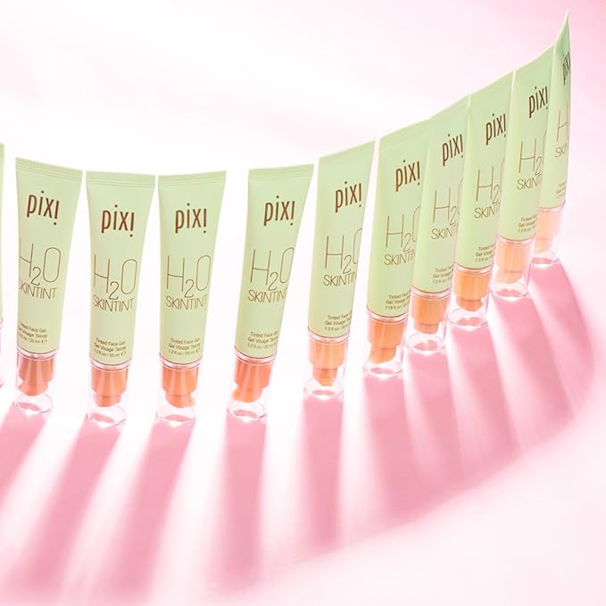 Pixi Beauty H2O SkinTint Tinted Face Gel, 1.2 fl oz / 35 ml, Cream-BrightBean Baby