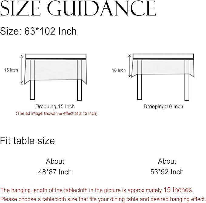 ISAENNE Designer Chinoiserie Linen Floral Long Tablecloth Rectangle,White Wrinkle Resistant Table Cloth,Elegant Decor Tablecloths for Dining Thanksgiving Kitchen Party Christmas,63"*102"-Daffy