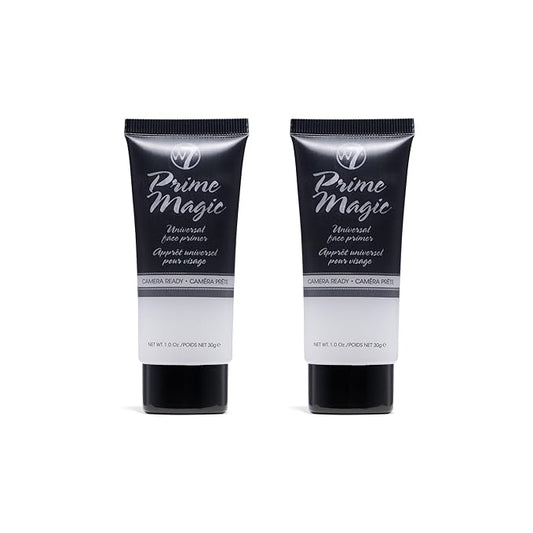 W7 Prime Magic Face Primer - Clear Makeup Base Priming Formula For Flawless Skin - Vegan Makeup - 2 Pack-BrightBean Baby