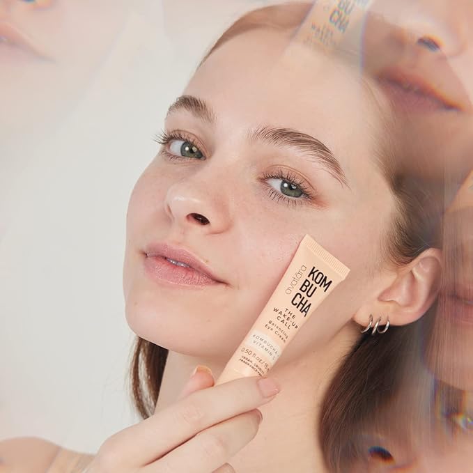 Avatara - Kombucha The Wake-Up Call Eye Cream, Eye Cream for Dark Circles and Puffiness, Under Eye Cream with Caffeine, Vitamin C, and Tumeric, Caffeine Eye Cream for All Skin Types, 0.05 Fl. Oz.-BrightBean Baby