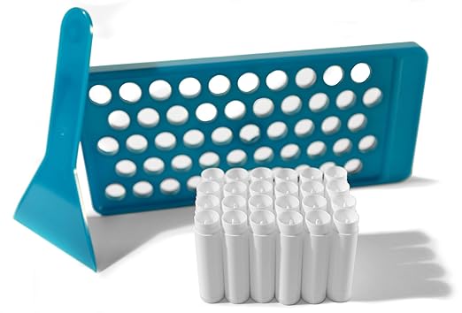 DIY Lip Balm Making Kit with Filling Tray, Spatula, and 24 White Lip Balm Tubes with Caps (0.15 oz each) - Make Your Own Lip Balm Set for Crafters or Professionals by SKS Bottle and Packaging, Inc.-BrightBean Baby