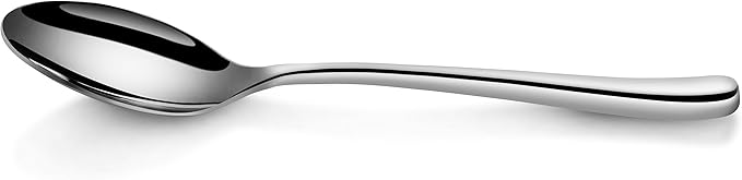 Artaste Rain II Forged 18/10 Stainless Steel (Silver (Set of 12), Teaspoon (7-Inch))