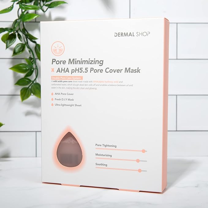 Transparent Pore Reducing Mask AHA pH5.5 Dermal Shop-BrightBean Baby