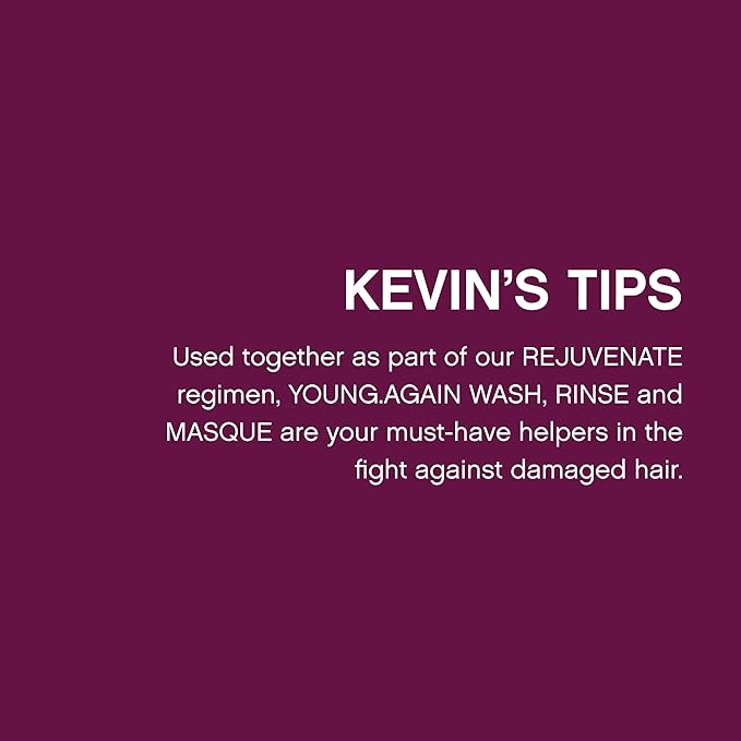 KEVIN.MURPHY YOUNG.AGAIN.WASH - Moisturising Shampoo - For Dry, Damaged & Brittle Hair - Hair Repair & Hydration - Amino Acids & Lotus Flower Extract - Sulphate & Paraben Free - 1 L / 33.8 fl oz-BrightBean Baby