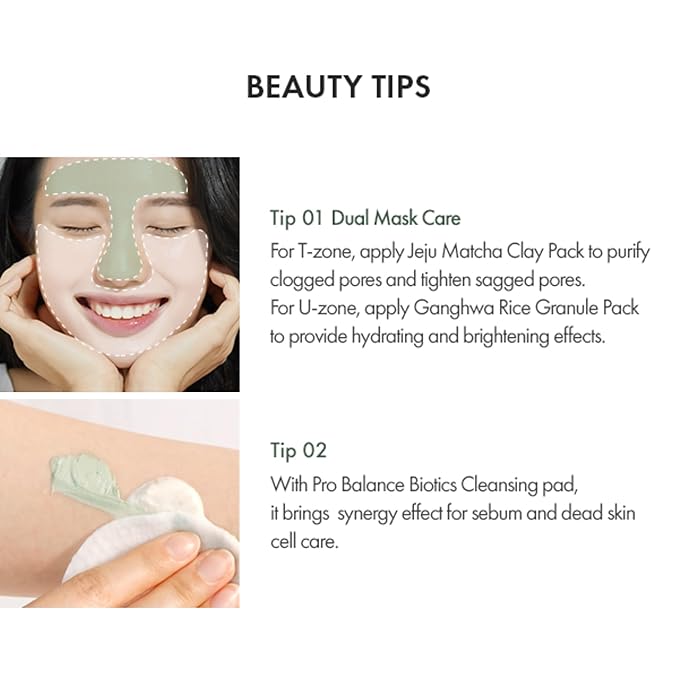 leegeehaam Dr.Ceuracle Jeju Island Matcha Clay Pack (115g / 4.05 oz) - Wash-Off Type Clay Facial Mask Pack for Cleansing Pore and Detoxifying Dull Skin-BrightBean Baby