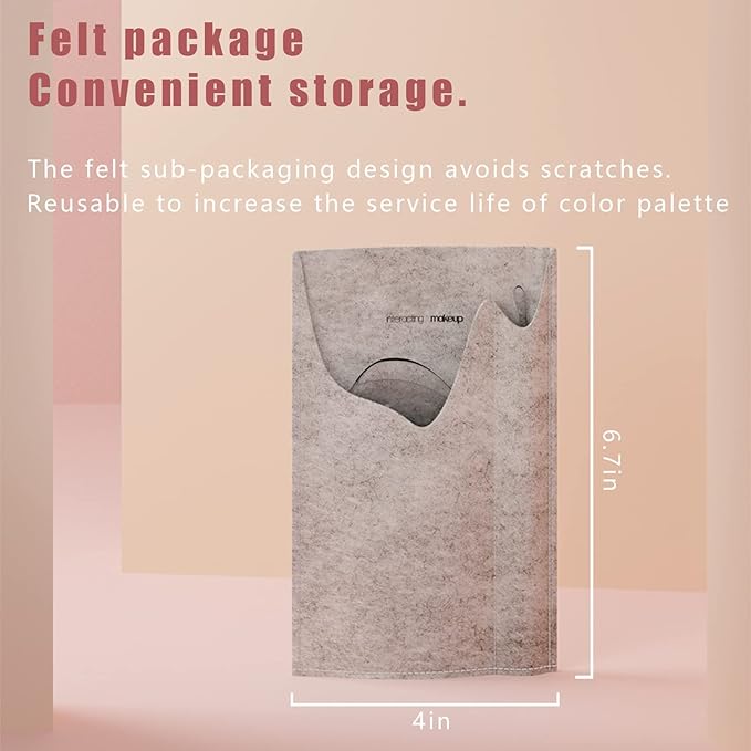 Color Palette can be 180 Degrees fold to Receive Liquid Base Makeup Color Palette Transparent Acrylic Powder Chassis Palette Nail Eyeshadow Eyelash Professional Makeup Color Palette-BrightBean Baby