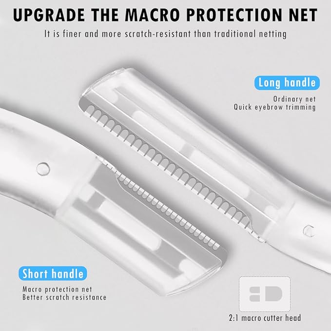 Dermaplaning Tool Set – Facial Razor for Women & Men with Eyebrow Trimmer – Exfoliating Facial Shaver for Peach Fuzz Removal, Skin Refresh & Eyebrow Shaping-BrightBean Baby