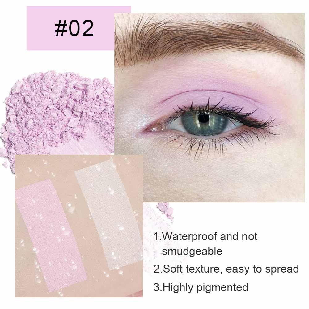 Eyeshadow Single Matte, High-Pigment Monochrome Eye Shadow Pressed Powder, Everyday Velvety Silky Eye Makeup Looks, Professional Long-Lasting Waterproof Single Eyeshadow Palette, Pink Nude 02-BrightBean Baby