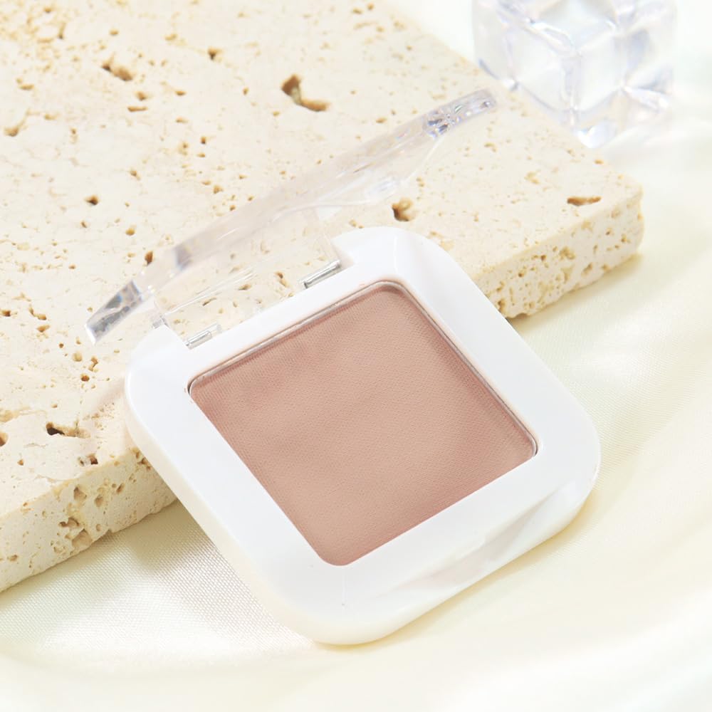 Matte Singe Eye Shadow Palette Makeup, Matte Nude Pink Monochrome Eyeshadow For Old Women, Mini Singe Pressed Pigmented Waterproof Sombras Para Ojos, Vegan, Talc, Paraben & Cruelty Free, 19-BrightBean Baby