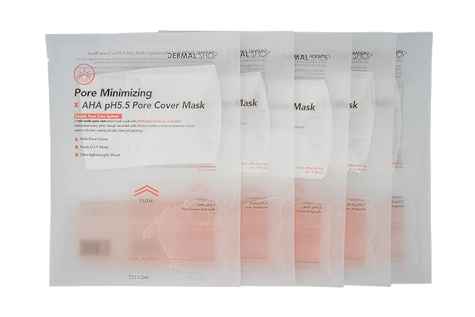 Transparent Pore Reducing Mask AHA pH5.5 Dermal Shop-BrightBean Baby