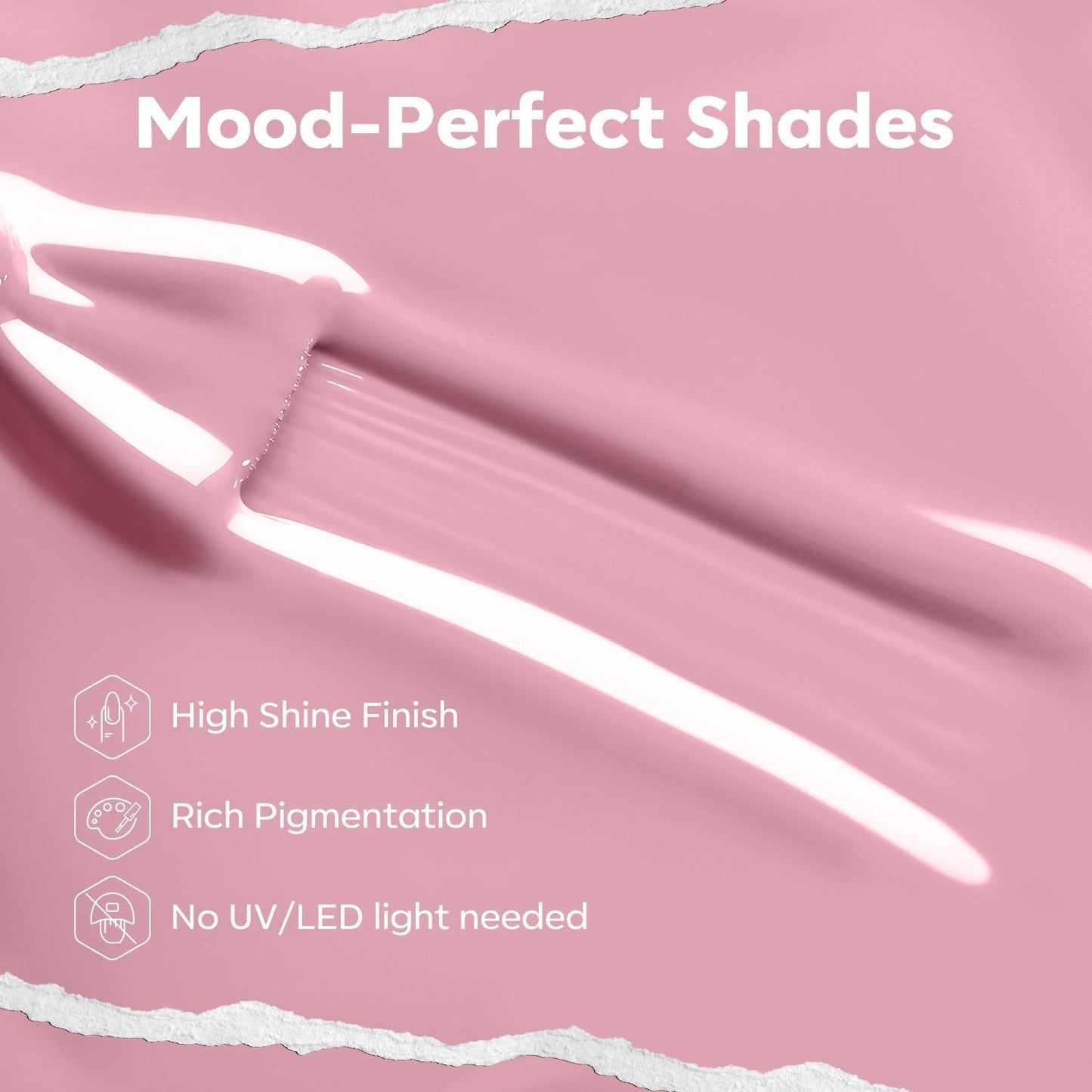 modelones Natural Pink Nail Polish, 15 ml Baby Pink Quick Dry Nail Lacquer Strengthener Long Last Shine Fingernail Toe Nail Art DIY Home Travel Manicure Gift for Women Girls 0.5 Fl Oz-BrightBean Baby