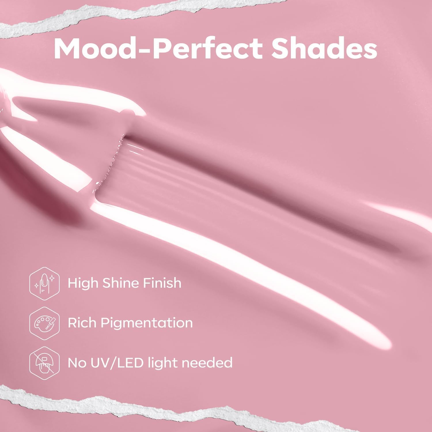 modelones Natural Pink Nail Polish, 15 ml Baby Pink Quick Dry Nail Lacquer Strengthener Long Last Shine Fingernail Toe Nail Art DIY Home Travel Manicure Gift for Women Girls 0.5 Fl Oz-BrightBean Baby