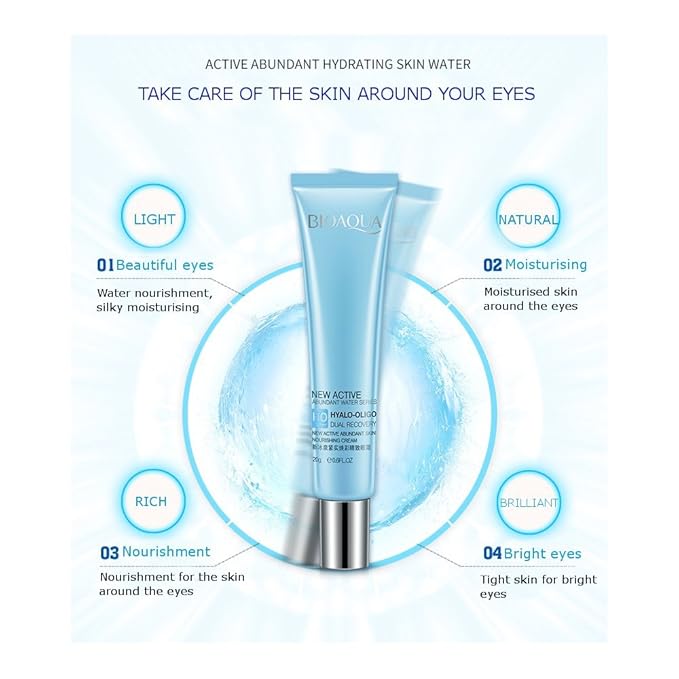 BIOAQUA New Active Abundant Water HYALO-OLIGO Dual Recovery Nourishing Natural Extract Cream 20g-BrightBean Baby