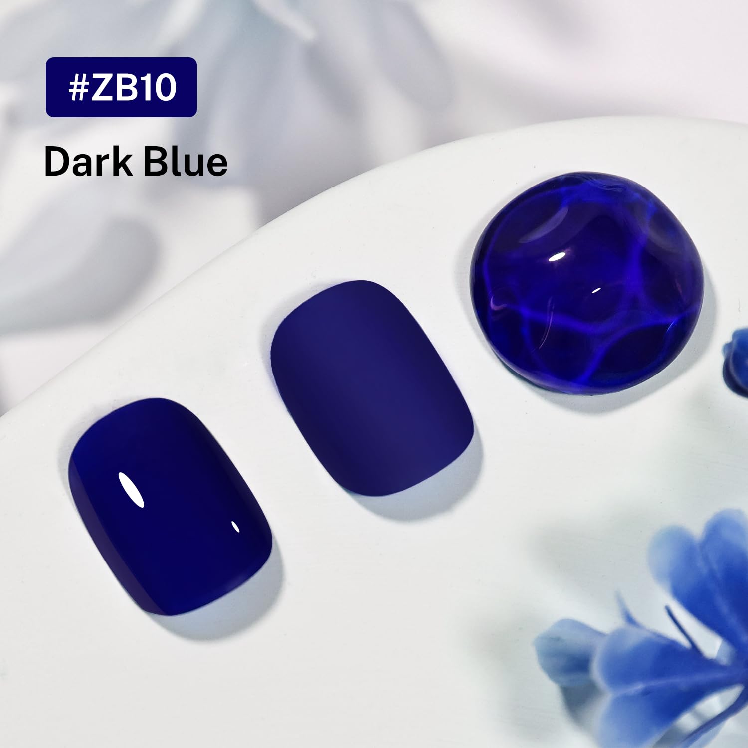 16.5ml Dark Blue Nail Polish Large Volume Quick Dry Nail Polish, Long Lasting Shine, Fingernail Toenail Nail Art DIY Home Travel Nail Art Gift-BrightBean Baby