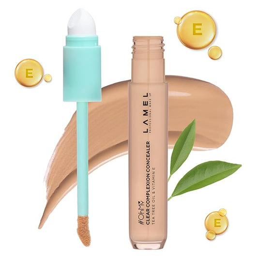 LAMEL OH my Clear Face Concealer - Vitamin E & Tea Tree Extract - Skin Care, Moisturizing & Waterproof - Anti-Aging Formula - Brightening & Protection, 403-0,23 fl.oz-BrightBean Baby