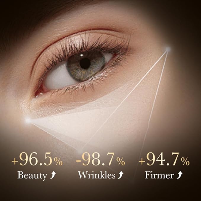 24K Gold Hyaluronic Acid Anti-Aging Multi-Effects Eye Cream - For Dark Circles & Fine Lines - With Hyaluronic Acid & Ingredient Gold, 1.4 Oz-BrightBean Baby