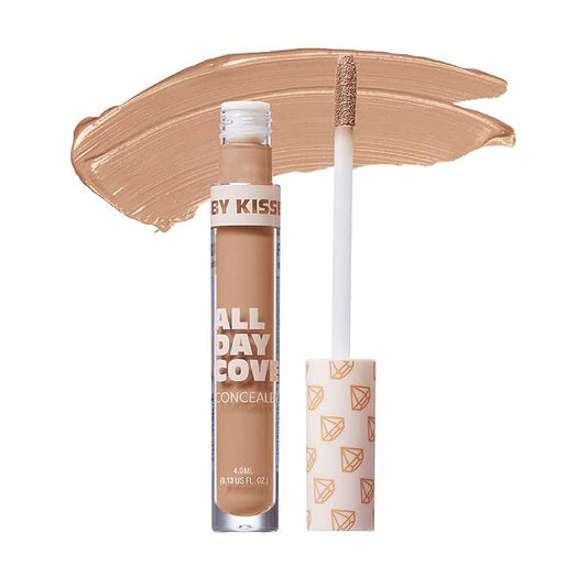Ruby Kisses All Day Concealer Lightweight Full Coverage Multi-Use Concealer 0.13 Fl Oz (Rich Tan)-BrightBean Baby