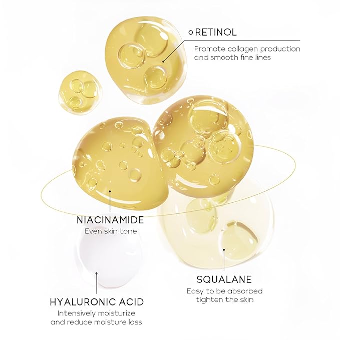 Anti Aging Skin Care Set, 1% Retinol Dark Spot Remover for Face with Face Serum & Moisturizer, Travel Size Skincare Set for Women, Reduce Wrinkles, Firm & Hydrate for All Skin Types-BrightBean Baby