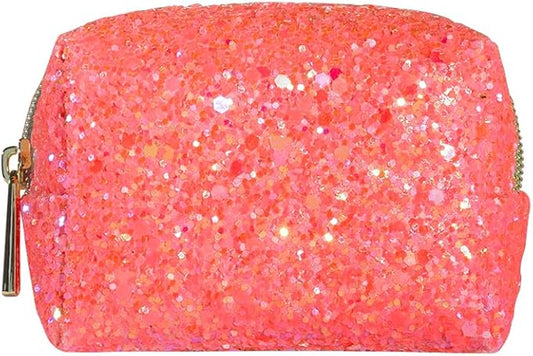 Pinch Provisions Coral Glitter Minimergency Kit, includes 17 Travel-Sized Cosmetic Essentials, Convenient for Purses, Emergency Beauty Accessories, Gifts for Holiday’s & Birthday’s-BrightBean Baby