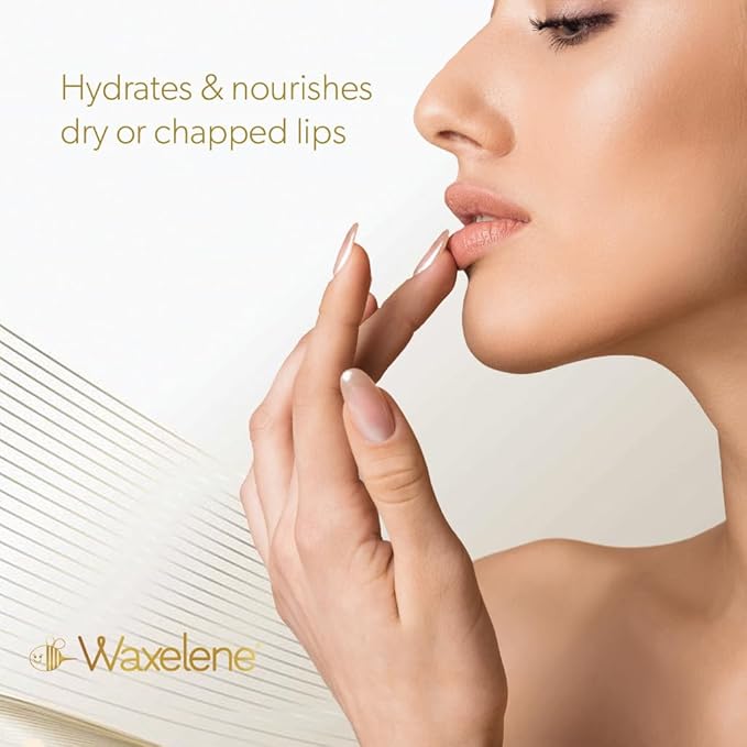 Waxelene Lavender Aerated Lip Balm Tin 4 Piece, Best Lip Balm Ever Organic Calming Multipurpose Ointment Baby Eczema Dry Skin Face Moisturizer-BrightBean Baby