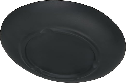 Carlisle FoodService Products Ridge Reusable Plate Salad Plate, Rimless Plate for Home and Restaurant, Melamine, 9 Inches, Slate