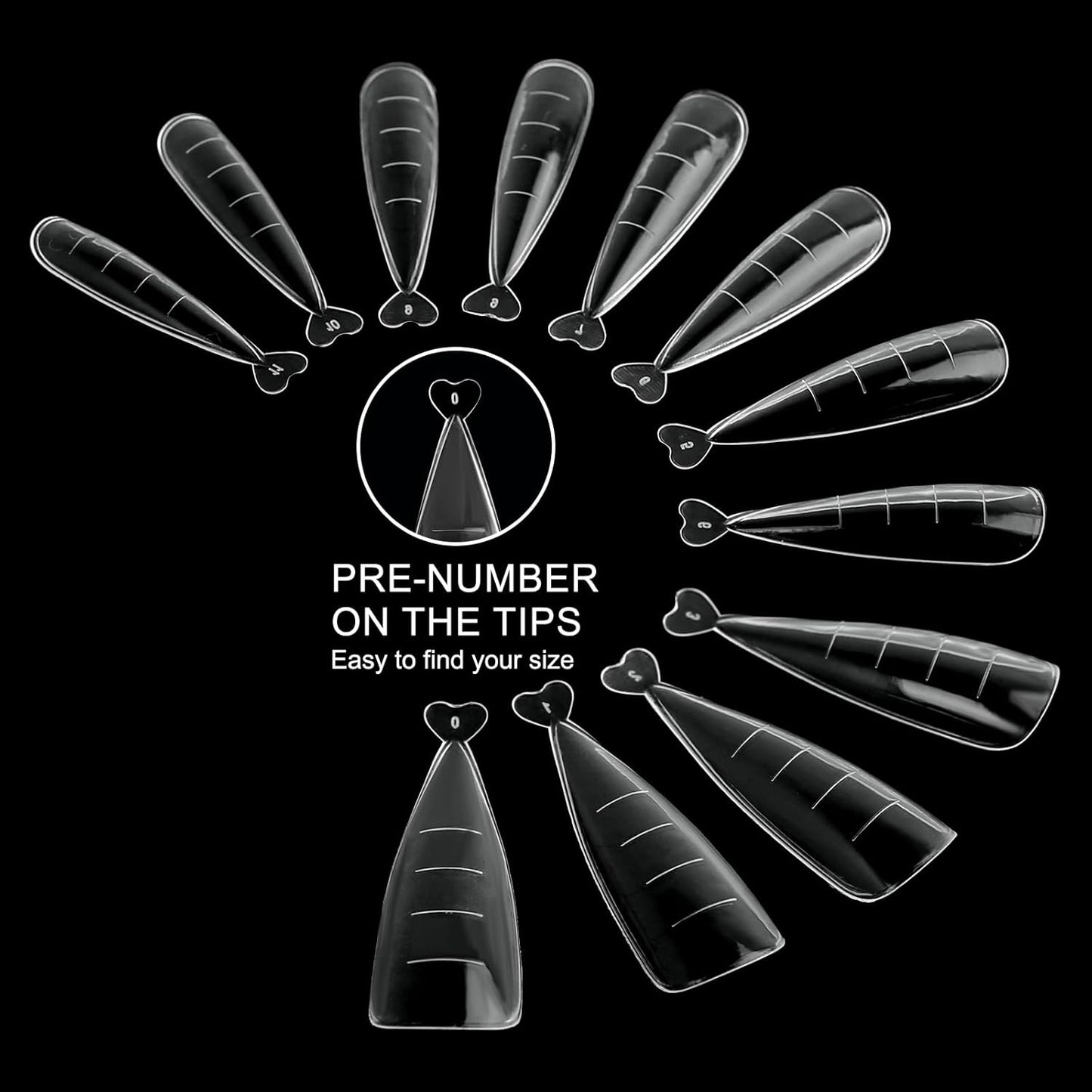 120Pcs Dual Nail Forms,Flat Stiletto Extension Poly Nail Gel Nail Forms Full Cover Reusable Nail Molds 12 Sizes for Solid Nail Gel Glue Nail Art Design Salon&DIY-BrightBean Baby