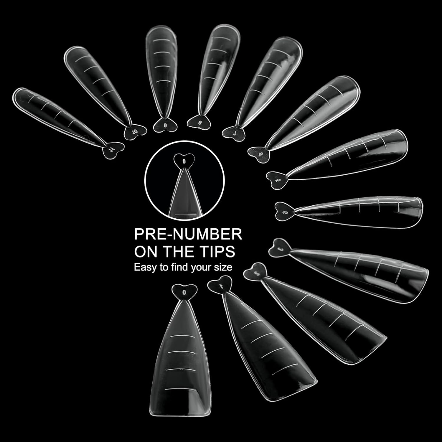 120Pcs Dual Nail Forms,Flat Stiletto Extension Poly Nail Gel Nail Forms Full Cover Reusable Nail Molds 12 Sizes for Solid Nail Gel Glue Nail Art Design Salon&DIY-BrightBean Baby