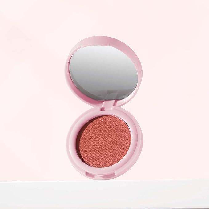 Mally Beauty Bulletproof Powder Blush - Power Peach - Long-Lasting Flush of Color - Compact Blush Powder Makeup - Matte Finish-BrightBean Baby