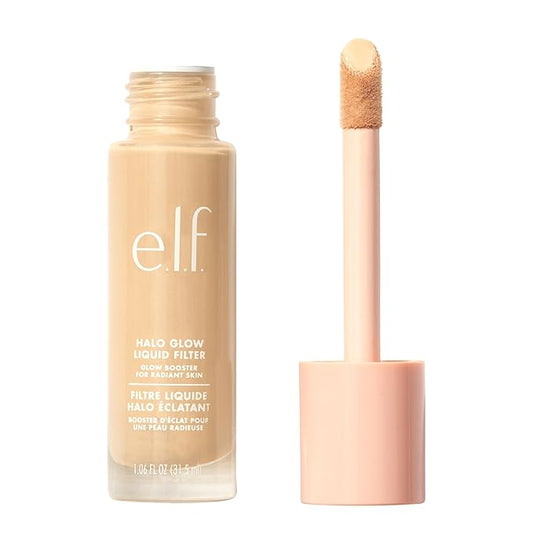 e.l.f. Halo Glow Liquid Filter, Complexion Booster For A Glowing, Soft-Focus Look, Infused With Hyaluronic Acid, Vegan & Cruelty-Free, 0.5 Fair-BrightBean Baby