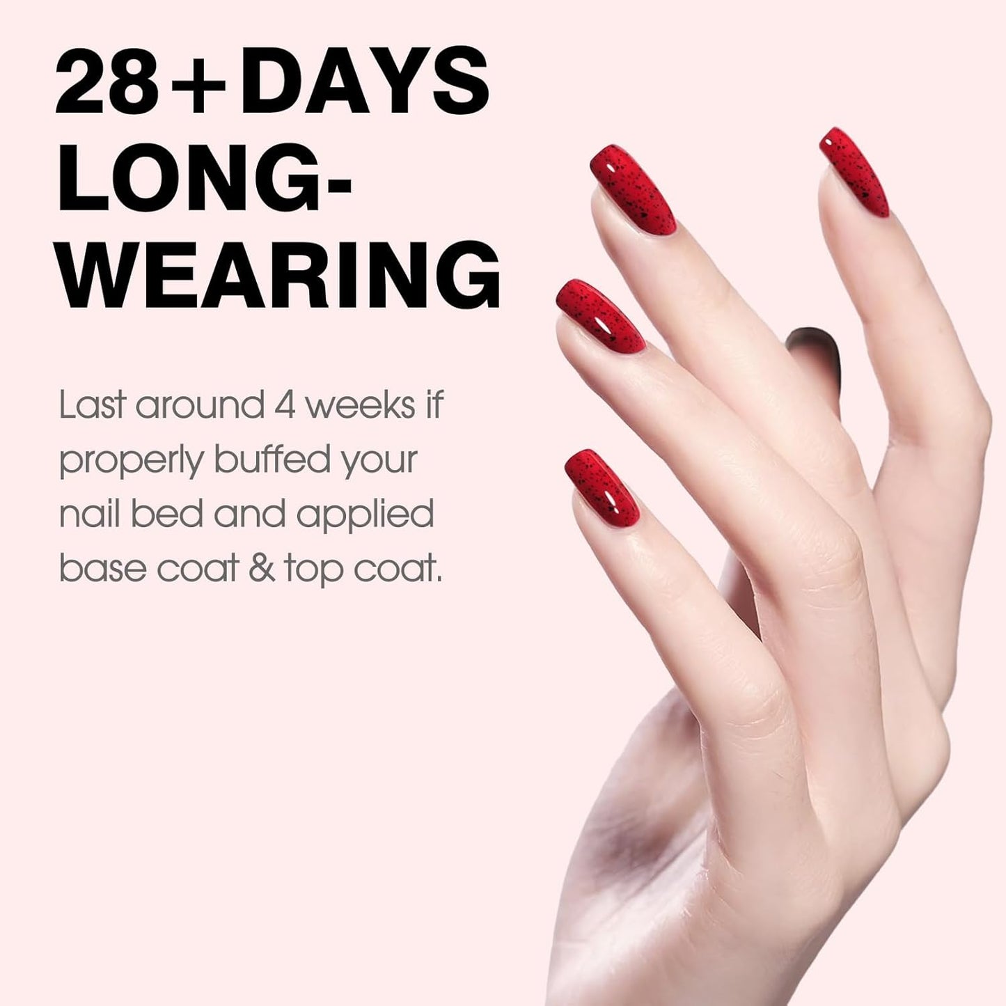 CANNI Wine Red Glitter Gel Polish – 9ML Sparkly Soak-Off UV/LED Gel Nail Polish for French Manicure, DIY or Salon Use-BrightBean Baby