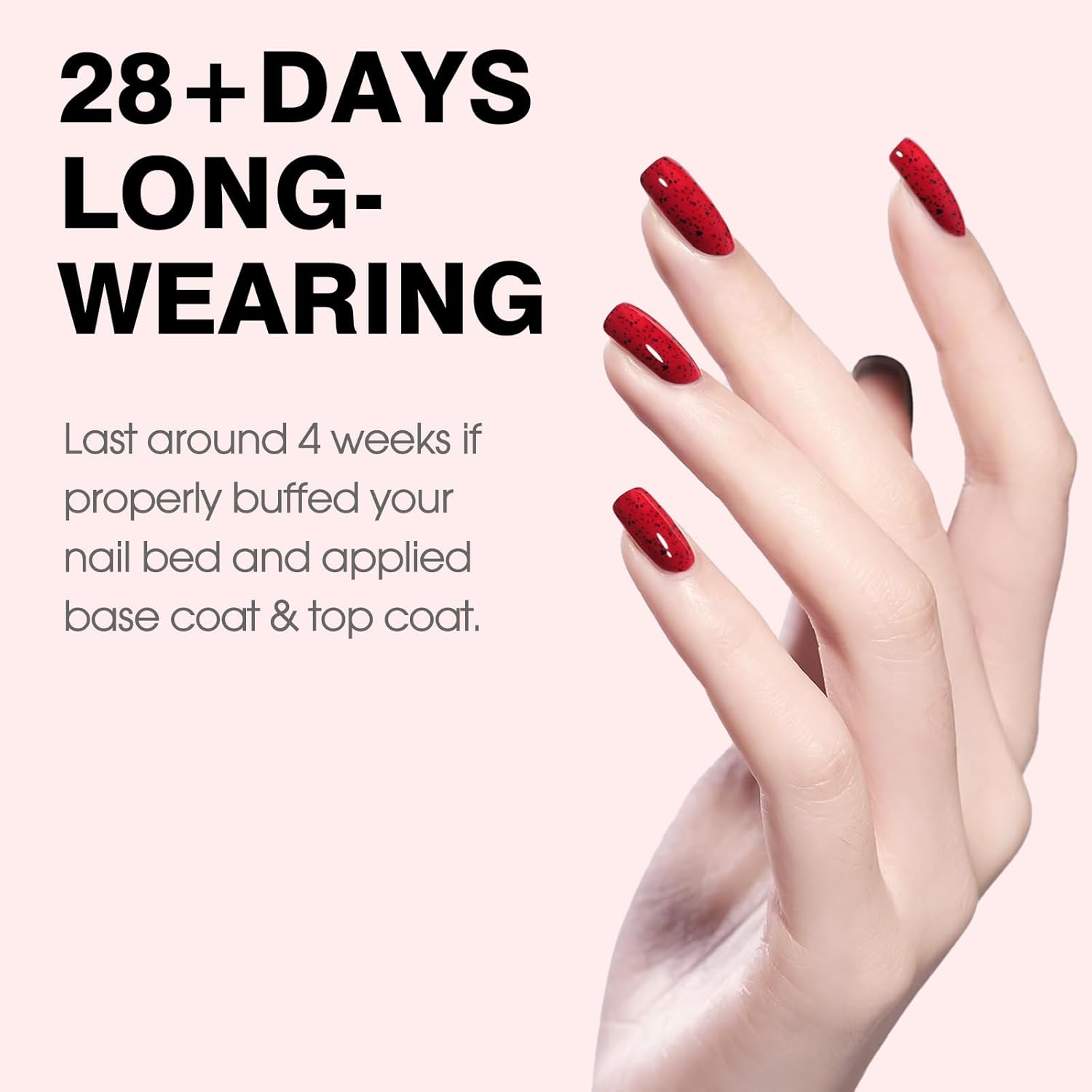 CANNI Wine Red Glitter Gel Polish – 9ML Sparkly Soak-Off UV/LED Gel Nail Polish for French Manicure, DIY or Salon Use-BrightBean Baby