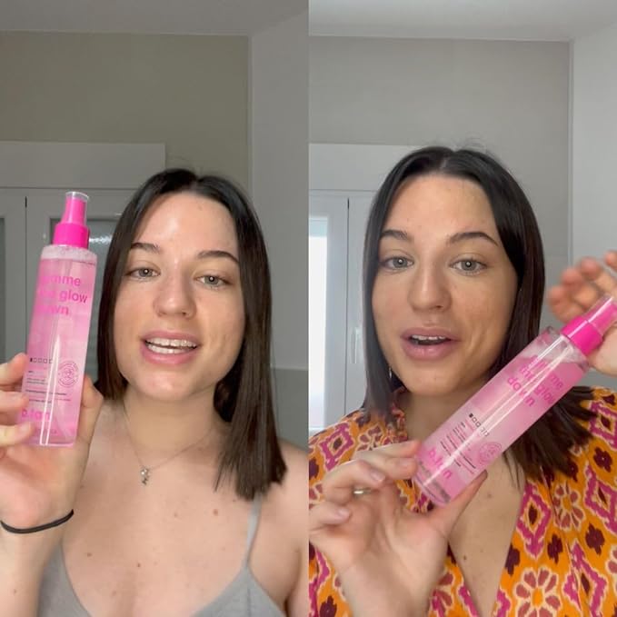 b.tan Clear Face Tan Mist | Gimme The Glow Down - Best Facial Tanner Spray, Gradual Bronzing Sunless Tanning Water, Infused with Rosewater, Vegan, Cruelty Free, 6.7 Fl Oz-BrightBean Baby