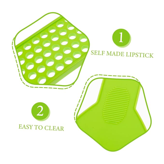 50 Lipstick Filling Mold Lip Balm Filling Spatula Lip Gloss Tray Labels for Tubes Lip Tubes Stand Tray Lip Balm Container Tray Lip Treatment Kit Diy Kit Supplies Manual Plastic-BrightBean Baby