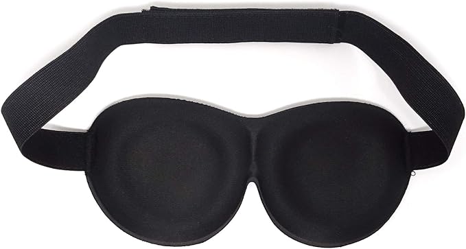 Honbay 3D Funny Eyeshade Soft Sleep Eye Mask with Adjustable Head Strap for Travel, Game, Party, Rest, Sleeping, etc (for Man) Black-BrightBean Baby