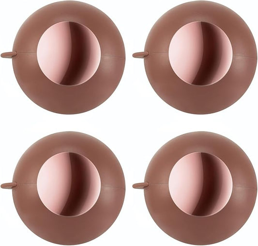 Washable Reusable Gel Lint Roller for Pet Hair, Tecogue Portable Dog Cat Pet Hair Remover for Clothes, Laundries, Sticky Cleaner, Dust Fuzz Fur for Travel Household (Maroon-4pcs)-BrightBean Baby