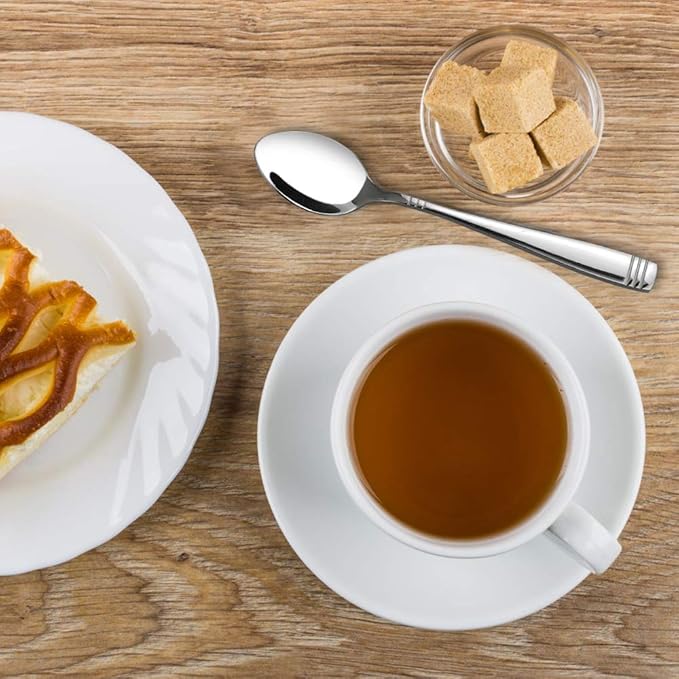 12 Pieces Small Stainless Steel Spoons, Stainless Steel Teaspoon Set