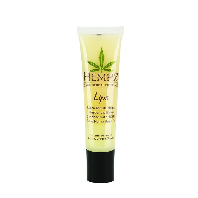HEMPZ Herbal Ultra Moisturizing Lip Balm - Lip Treatment for Dry Cracked Lips, Provides Hydration and Nourishment for Men and Women - Premium, 100% Pure Natural Hemp Seed Oil - .44 oz-BrightBean Baby