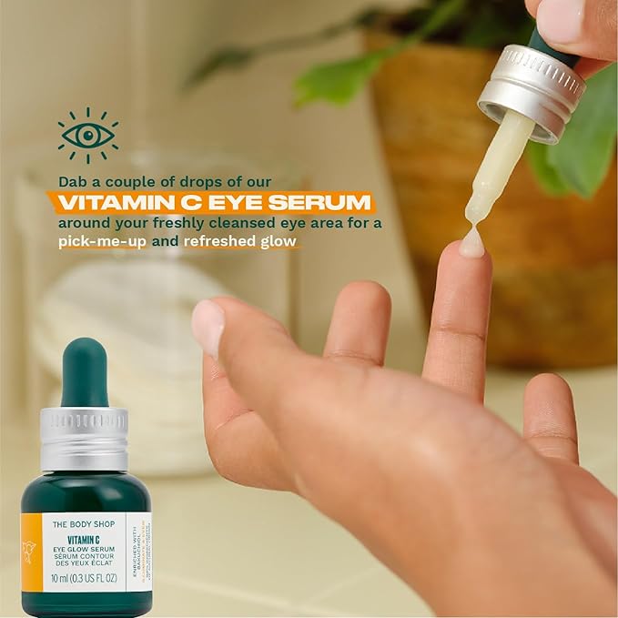 The Body Shop Vitamin C Eye Glow Serum - Illuminating And Brightening For Eye - 0.3 Fl Oz-BrightBean Baby
