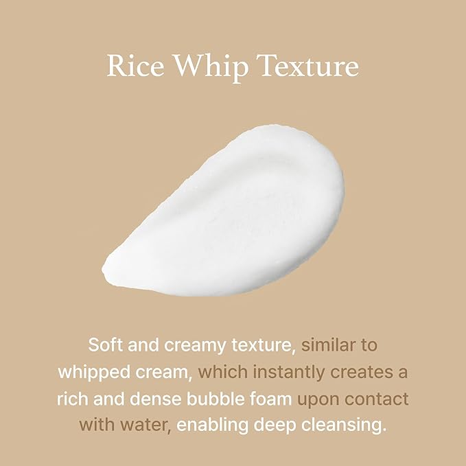 I'm from Rice Whip Facial Cleanser Set, 3 pcs Gift, Travel Kit with Rice Face Wash 5.07 fl oz & 1.01 fl oz & Rice Toner 1.01 fl oz, low-pH Rice Water Face Wash for sensitive, dry skin-BrightBean Baby