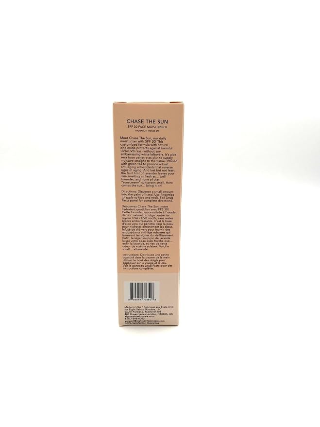 Eight Saints Chase the Sun Broad Spectrum SPF (30) Face Moisturizing Sunscreen, Natural and Organic Mineral-Base Sun Protection Daily Face Moisturizer, 2 Ounces, New Formula-BrightBean Baby