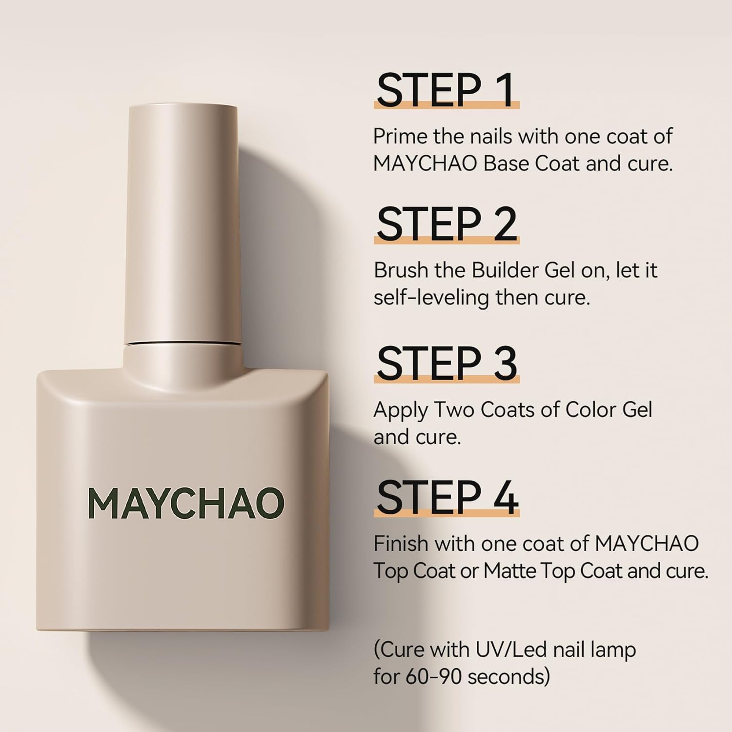 MAYCHAO Builder Gel for Nails 7 in 1 Nail Builder Strengthener Gel Nail Polish in a Bottle for DIY Home Salon Gifts-BrightBean Baby