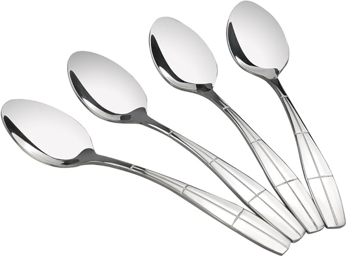 12 Pieces Stainless Steel Dinner Spoons, Silverware Table Spoons