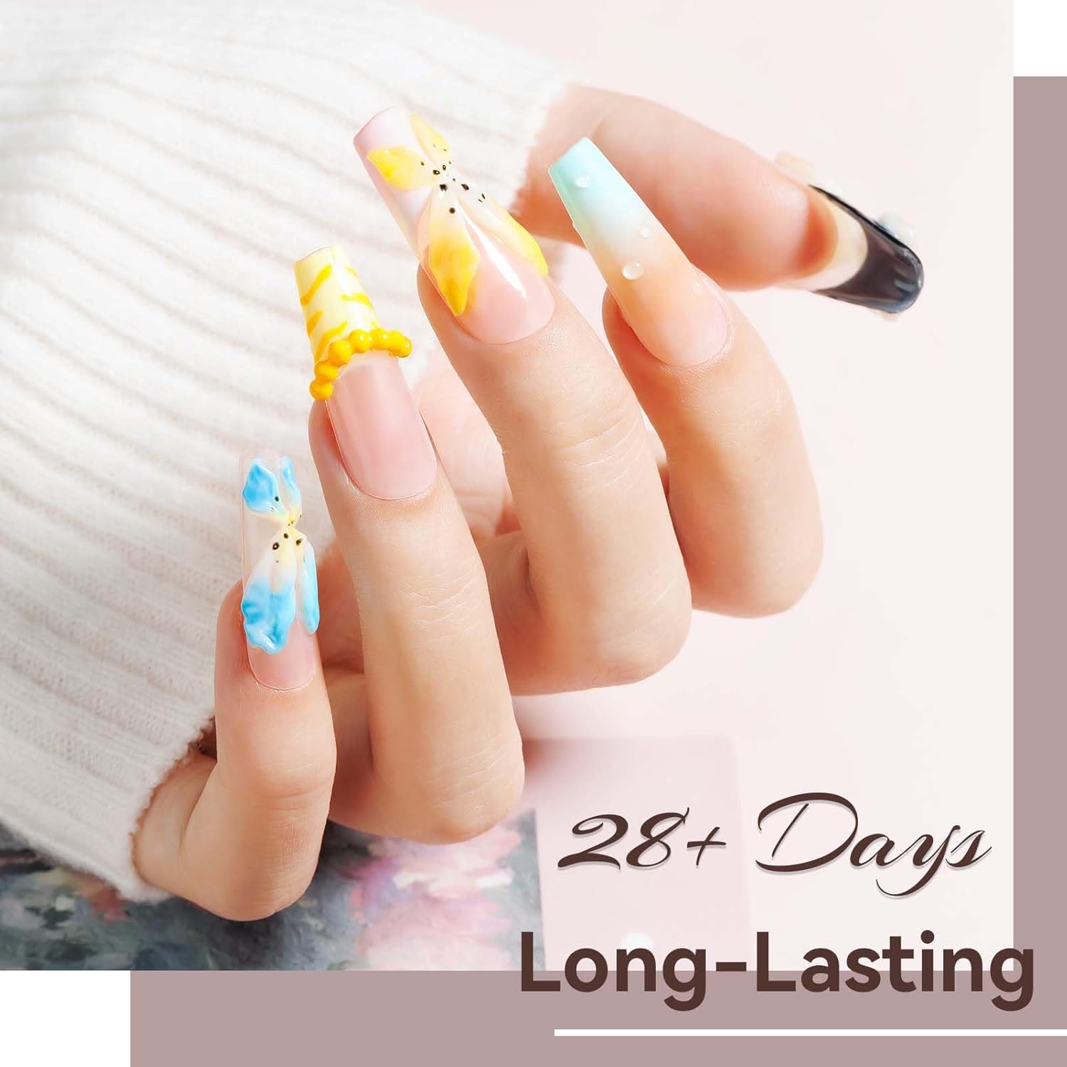 Solid Builder Gel For Nails, White 3D Nail Gel Art Hard Gel For Nails, 18g Non-Sticky Hand Molding Carving Gel For Nail Sculpting Extension Gel, Salon DIY At Home-BrightBean Baby